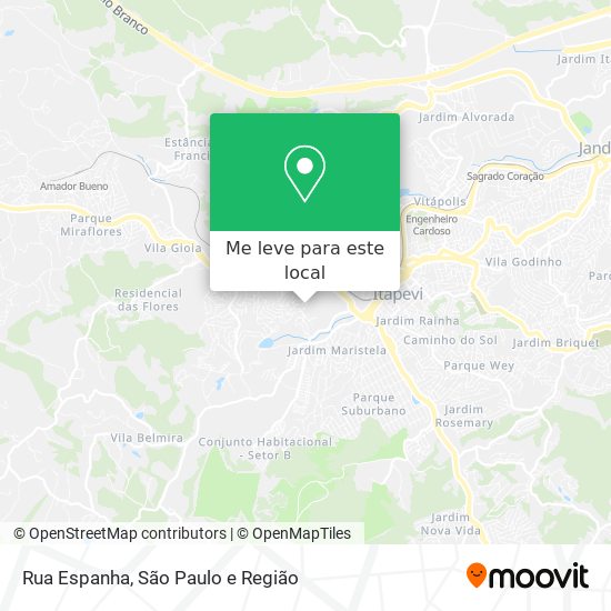 Rua Espanha mapa
