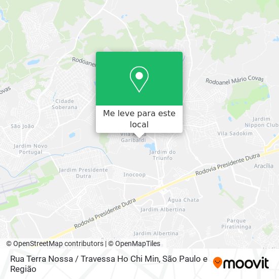 Rua Terra Nossa / Travessa Ho Chi Min mapa