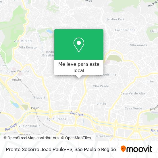 Pronto Socorro João Paulo-PS mapa