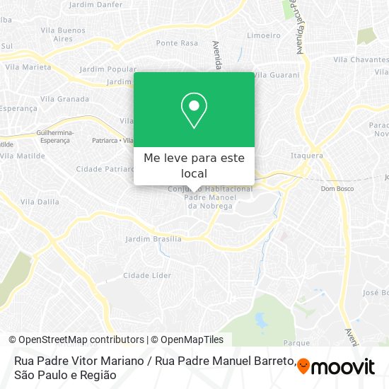 Rua Padre Vitor Mariano / Rua Padre Manuel Barreto mapa