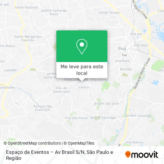 Espaço de Eventos – Av Brasil S / N mapa