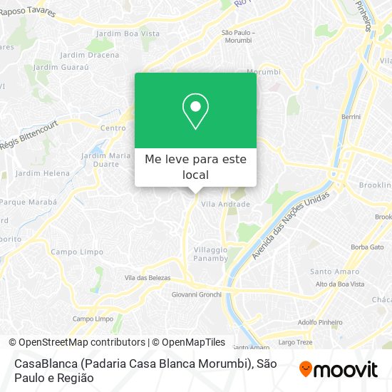 CasaBlanca (Padaria Casa Blanca Morumbi) mapa