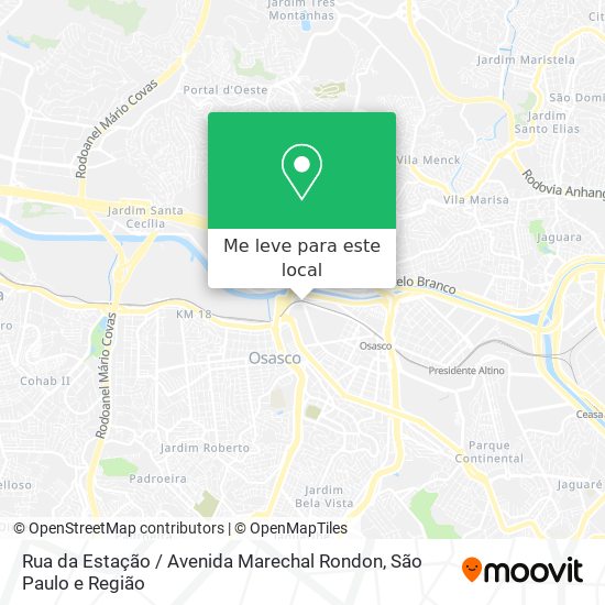 Rua da Estação / Avenida Marechal Rondon mapa