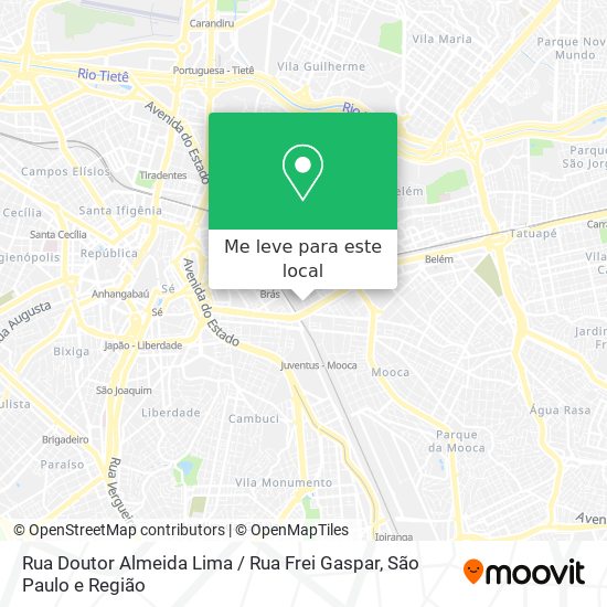 Rua Doutor Almeida Lima / Rua Frei Gaspar mapa