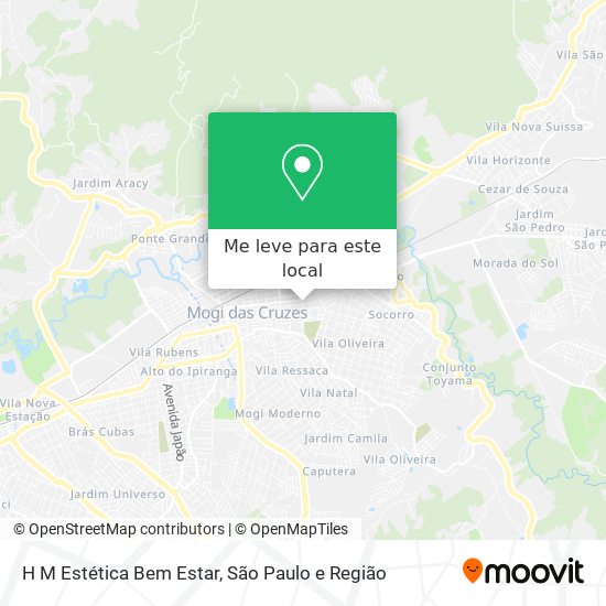 H M Estética Bem Estar mapa