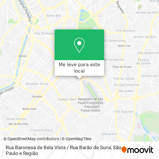 Rua Baronesa de Bela Vista / Rua Barão de Suruí mapa