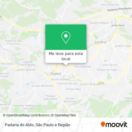 Padaria do Aldo mapa