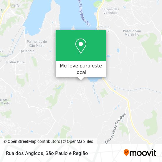 Rua dos Angicos mapa