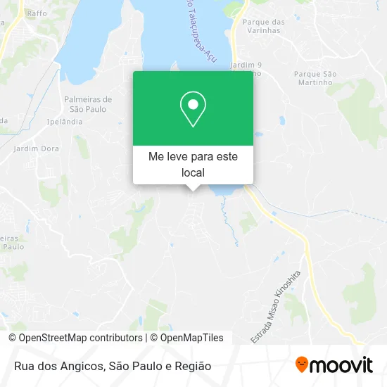 Rua dos Angicos mapa