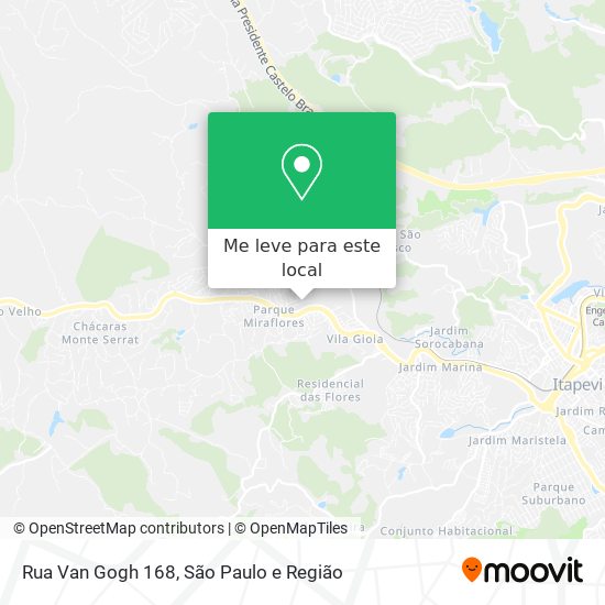 Rua Van Gogh 168 mapa
