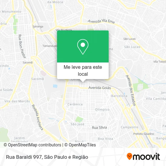 Rua Baraldi 997 mapa