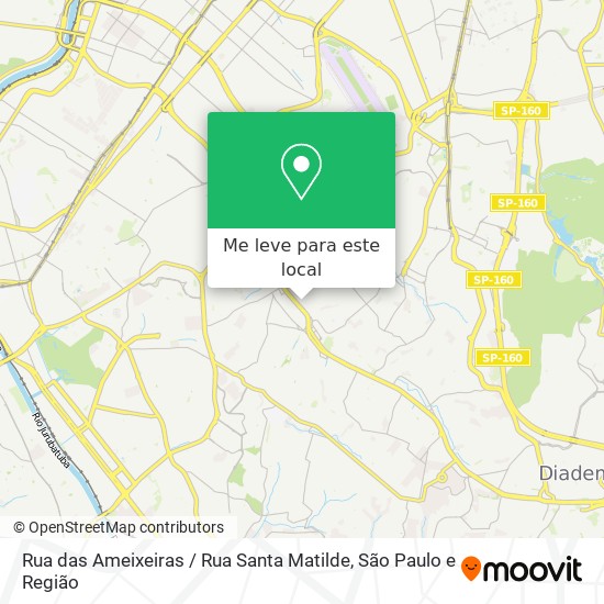 Rua das Ameixeiras / Rua Santa Matilde mapa