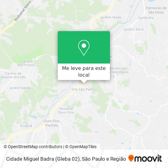 Cidade Miguel Badra (Gleba 02) mapa