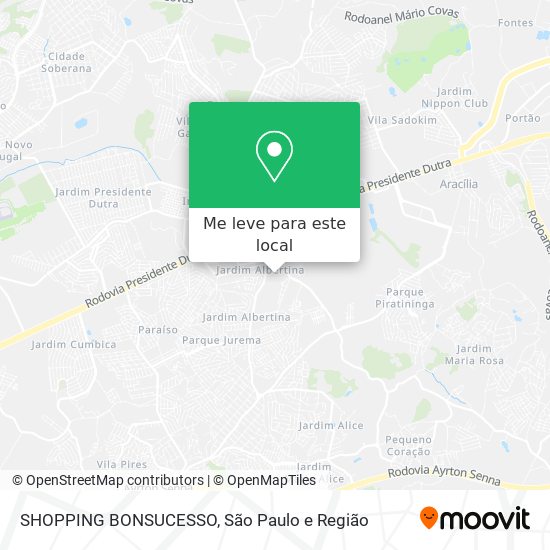 SHOPPING BONSUCESSO mapa