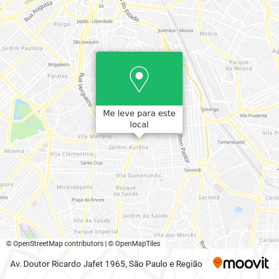 Av. Doutor Ricardo Jafet 1965 mapa
