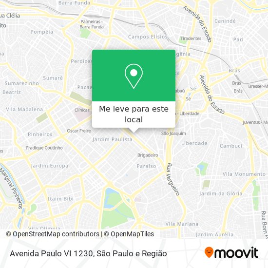 Avenida Paulo VI 1230 mapa