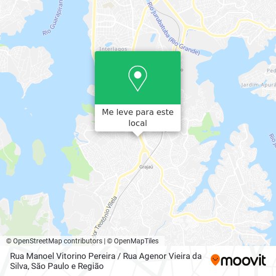 Rua Manoel Vitorino Pereira / Rua Agenor Vieira da Silva mapa
