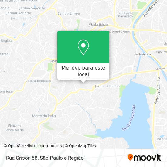 Rua Crisor, 58 mapa