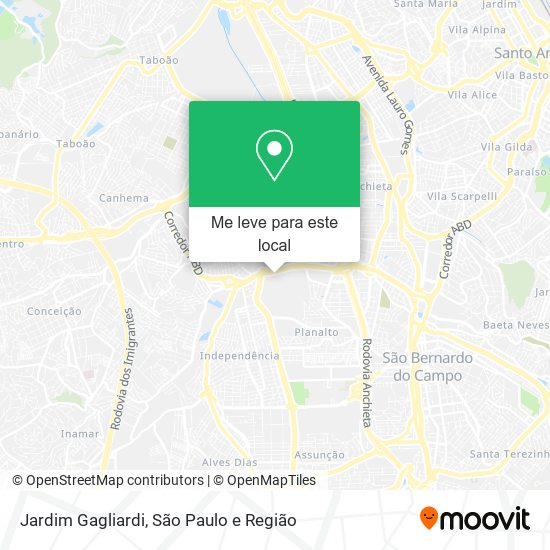 Jardim Gagliardi mapa