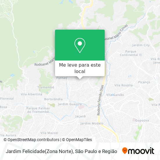 Jardim Felicidade(Zona Norte) mapa