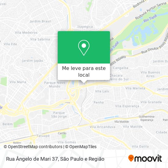 Rua Ângelo de Mari 37 mapa