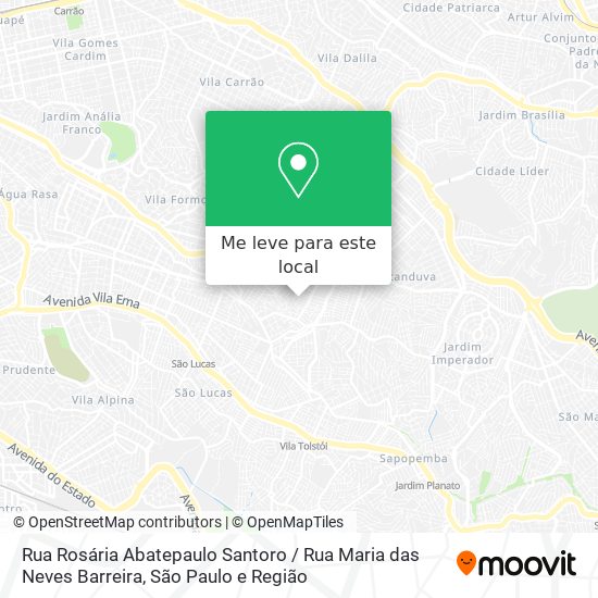 Rua Rosária Abatepaulo Santoro / Rua Maria das Neves Barreira mapa