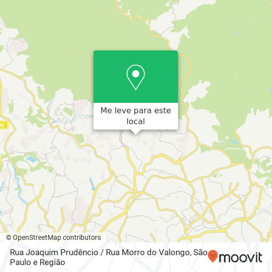 Rua Joaquim Prudêncio / Rua Morro do Valongo mapa