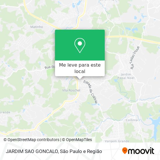 JARDIM SAO GONCALO mapa