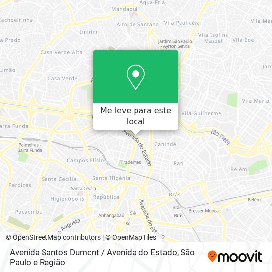 Avenida Santos Dumont / Avenida do Estado mapa