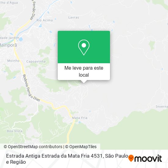 Estrada Antiga Estrada da Mata Fria 4531 mapa