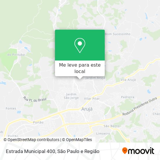 Estrada Municipal 400 mapa