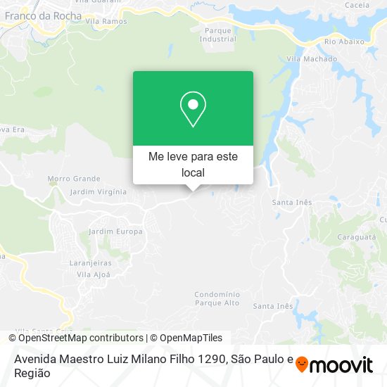 Avenida Maestro Luiz Milano Filho 1290 mapa