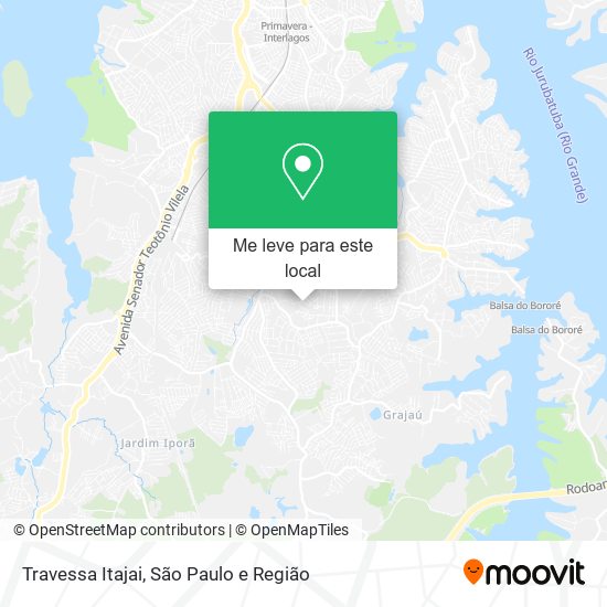Travessa Itajai mapa