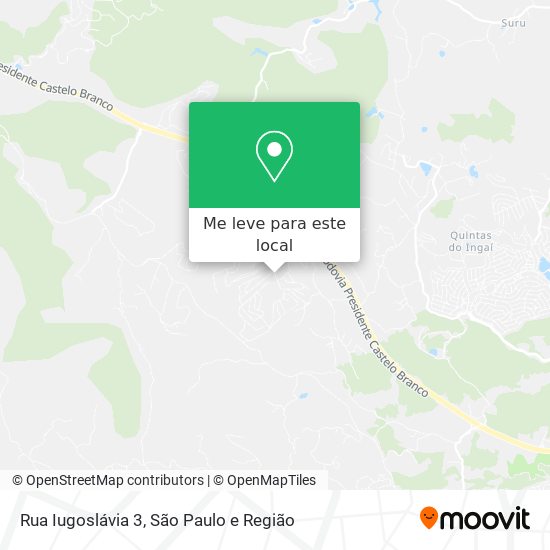 Rua Iugoslávia 3 mapa