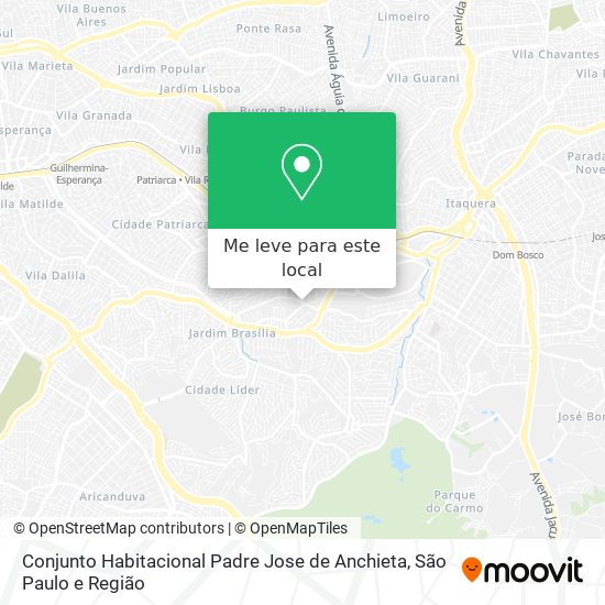 Conjunto Habitacional Padre Jose de Anchieta mapa