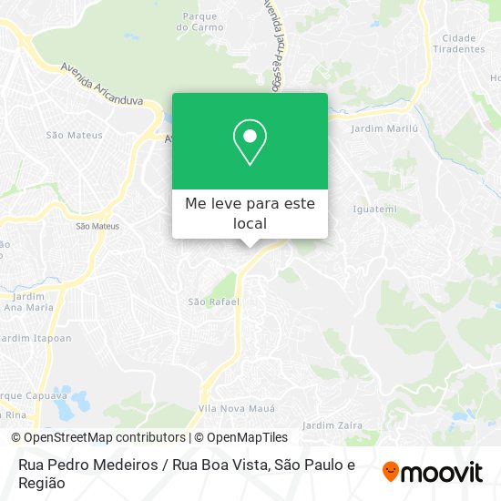 Rua Pedro Medeiros / Rua Boa Vista mapa