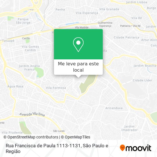 Rua Francisca de Paula 1113-1131 mapa