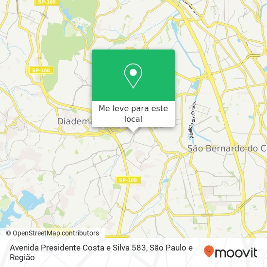 Avenida Presidente Costa e Silva 583 mapa