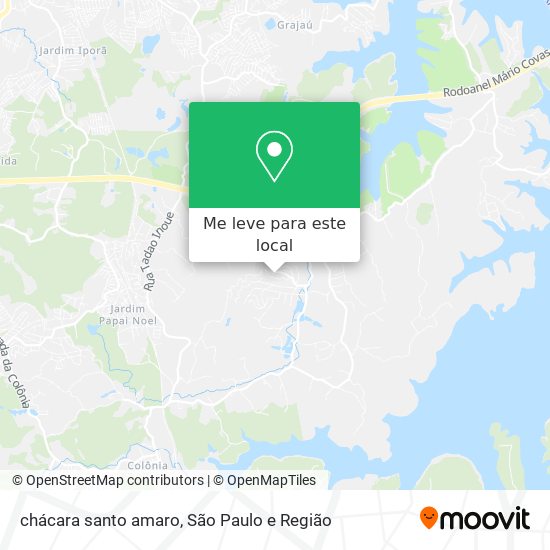 chácara santo amaro mapa