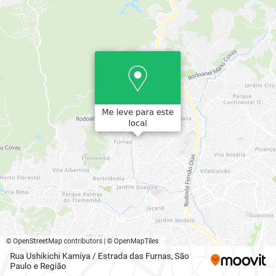 Rua Ushikichi Kamiya / Estrada das Furnas mapa