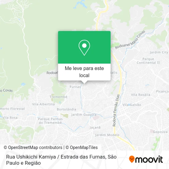 Rua Ushikichi Kamiya / Estrada das Furnas mapa