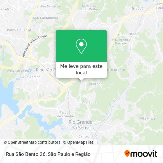 Rua São Bento 26 mapa