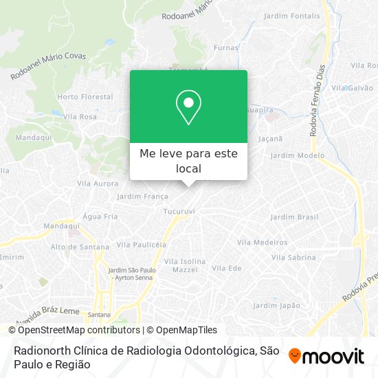 Radionorth Clínica de Radiologia Odontológica mapa