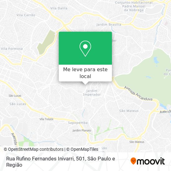 Rua Rufino Fernandes Inivarri, 501 mapa