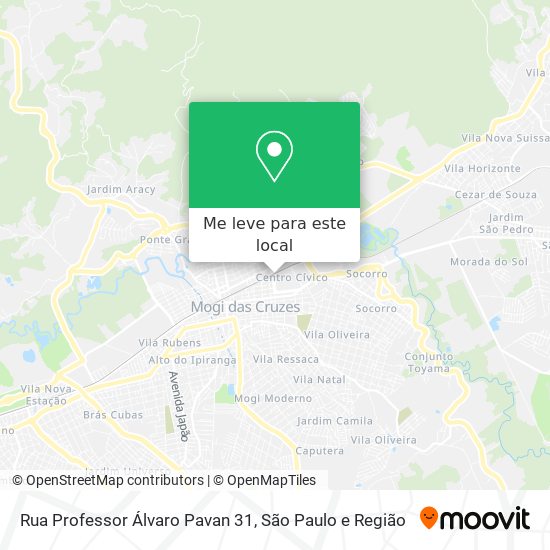 Rua Professor Álvaro Pavan 31 mapa