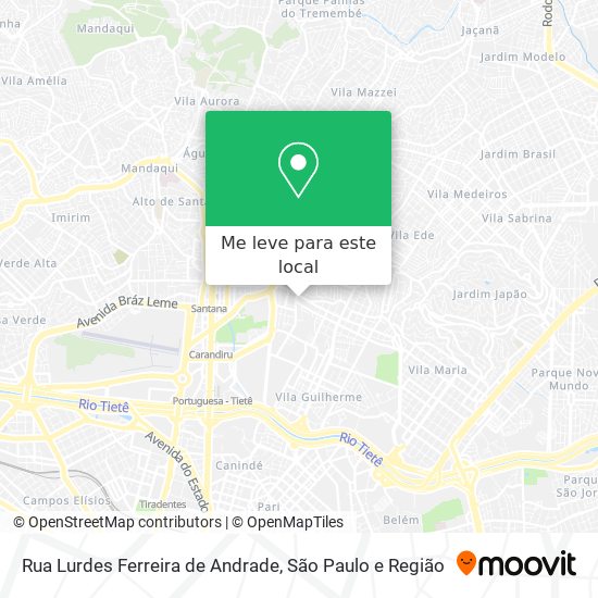 Rua Lurdes Ferreira de Andrade mapa