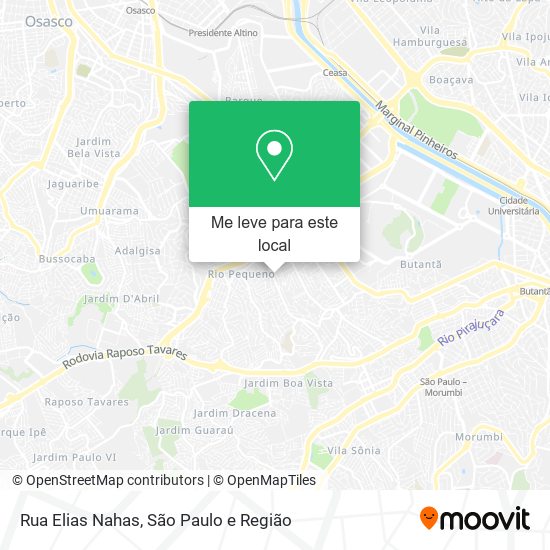 Rua Elias Nahas mapa