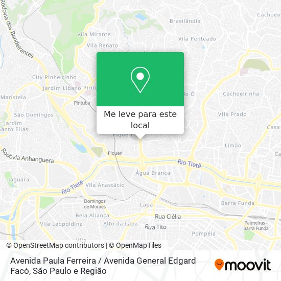 Avenida Paula Ferreira / Avenida General Edgard Facó mapa