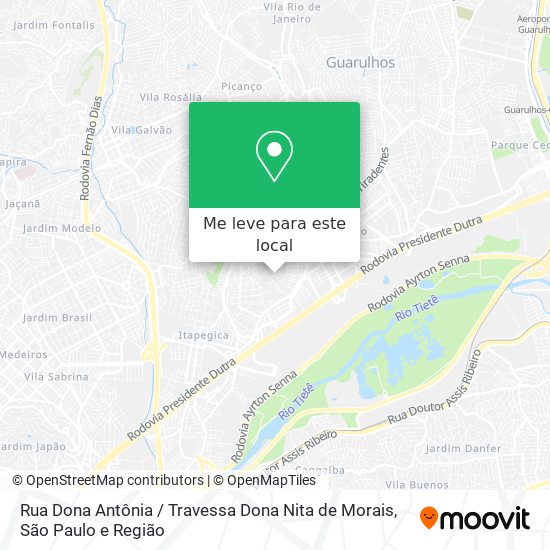 Rua Dona Antônia / Travessa Dona Nita de Morais mapa