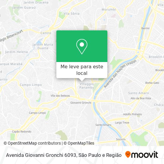 Avenida Giovanni Gronchi 6093 mapa